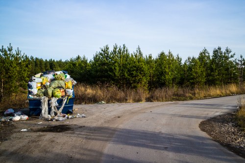 Recycling construction materials during waste clearance